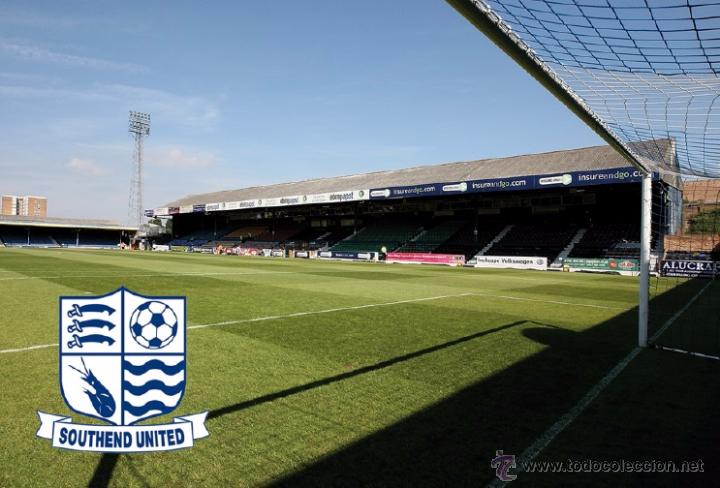 Coleccionismo deportivo: Stadium Roots Hall (Southend United FC,England) postcard - size: 15x10 cm. aprox