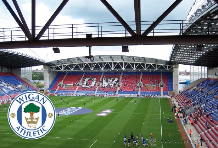 Coleccionismo deportivo: Stadium DW (Wigan Athletic,England) postcard - size: 15x10 cm. aprox