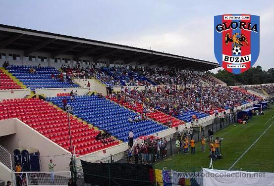 Coleccionismo deportivo: Stadium Stadionul Municipal (Buzau) (FC Gloria Buzau, Romania) postcard - size: 15x10 cm. apr