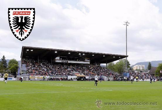 Coleccionismo deportivo: Stadium Br&uuml;ggifeld (FC Aarau,Switzerland) postcard - size: 15x10 cm. aprox