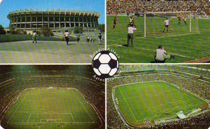 Colecionismo desportivo: El monumental estadio azteca con cupo para mas de 105.000 Mexico