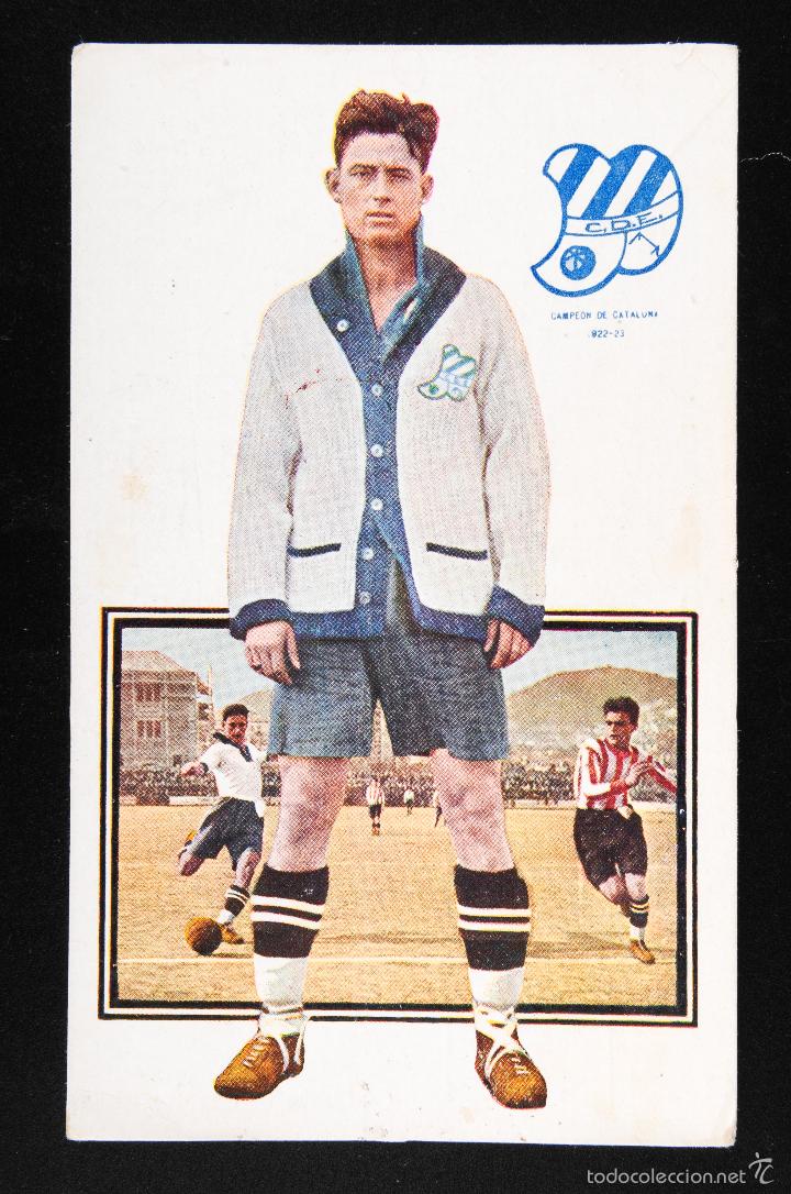 Sammelleidenschaft Sport: POSTAL JUGADORES FOOT-BALL -JULI&Aacute;- CAMPEON DE CATALU&Ntilde;A 1922-23- SERIE C N&ordm;8