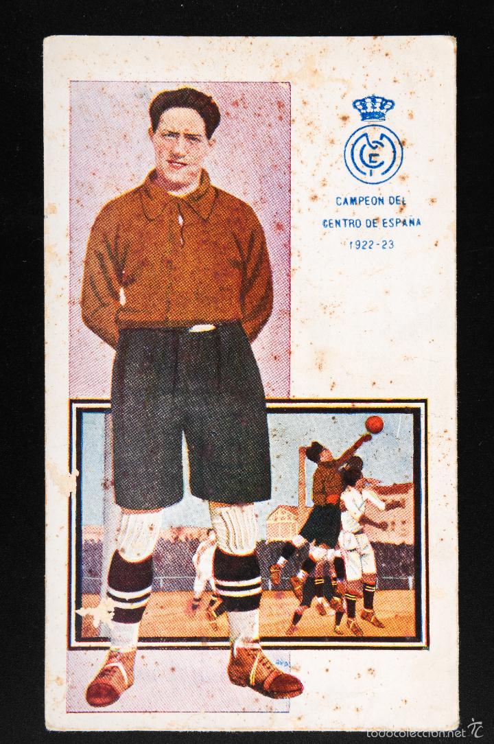 Sammelleidenschaft Sport: POSTAL JUGADORES FOOT-BALL -MARTINEZ- CAMPEON DEL CENTRO DE ESPA&Ntilde;A 1921-23- SERIE D N&ordm;3