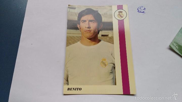 Colecionismo desportivo: postal  jugador real madrid  benito