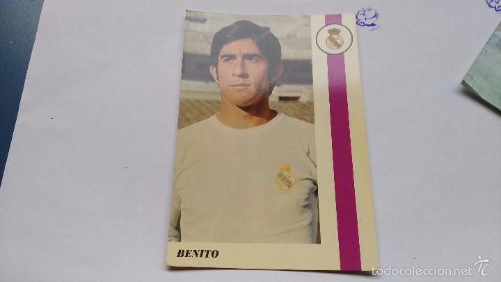 Colecionismo desportivo: postal  jugador real madrid  benito