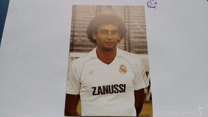 Collezionismo sportivo: postal  jugador real madrid  gallego