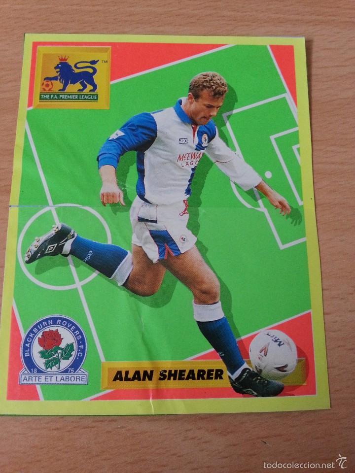 Collezionismo sportivo: POSTAL DE ALAN SHEARER COMPUESTA DE 2 CROMOS DE MERLIN