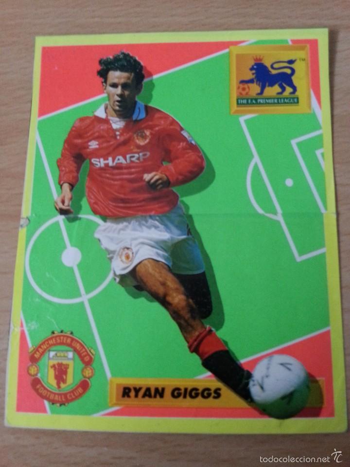 Collezionismo sportivo: POSTAL DE RYAN GIGGS COMPUESTA DE 2 CROMOS DE MERLIN