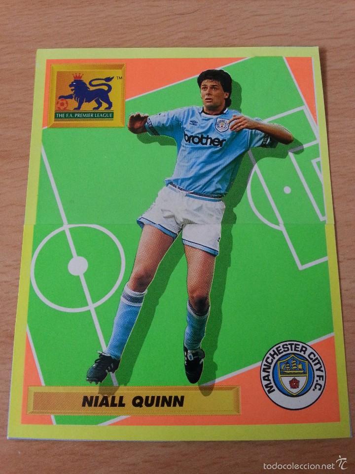 Sammelleidenschaft Sport: POSTAL DE NIALL QUINN COMPUESTA DE 2 CROMOS DE MERLIN
