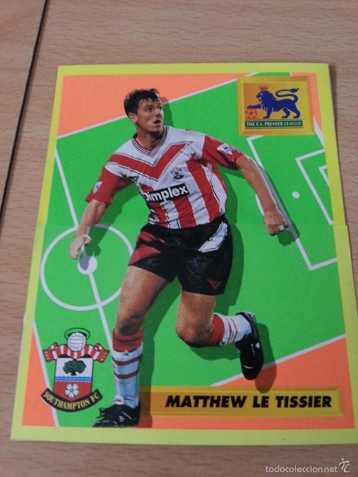 Sammelleidenschaft Sport: POSTAL DE MATTHEW LE TISSIER COMPUESTA DE 2 CROMOS DE MERLIN