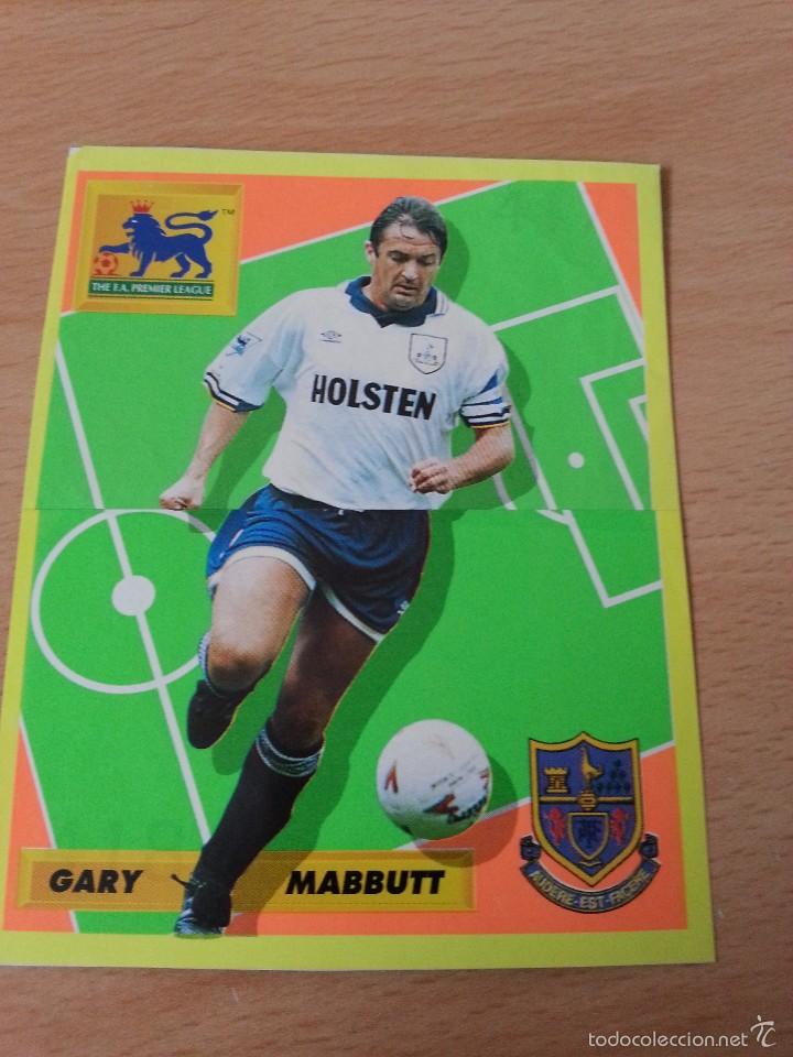 Sammelleidenschaft Sport: POSTAL DE GARY MABBUTT COMPUESTA DE 2 CROMOS DE MERLIN