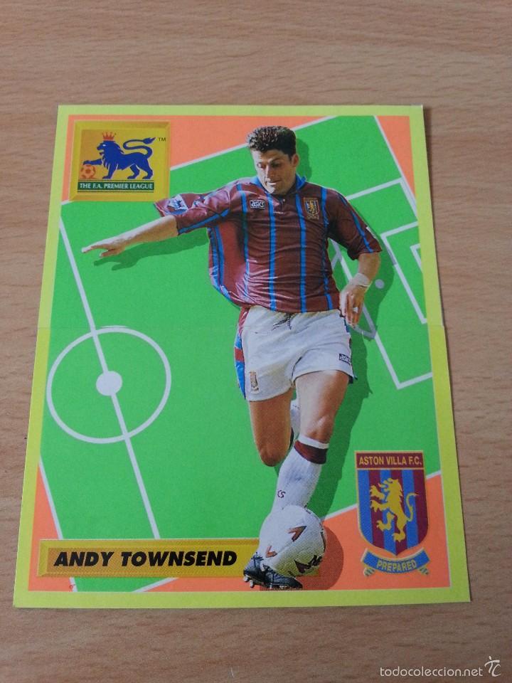Sammelleidenschaft Sport: POSTAL DE ANDY TOWNSEND COMPUESTA DE 2 CROMOS DE MERLIN