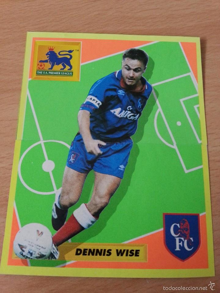 Sammelleidenschaft Sport: POSTAL DE DENNIS WISE COMPUESTA DE 2 CROMOS DE MERLIN