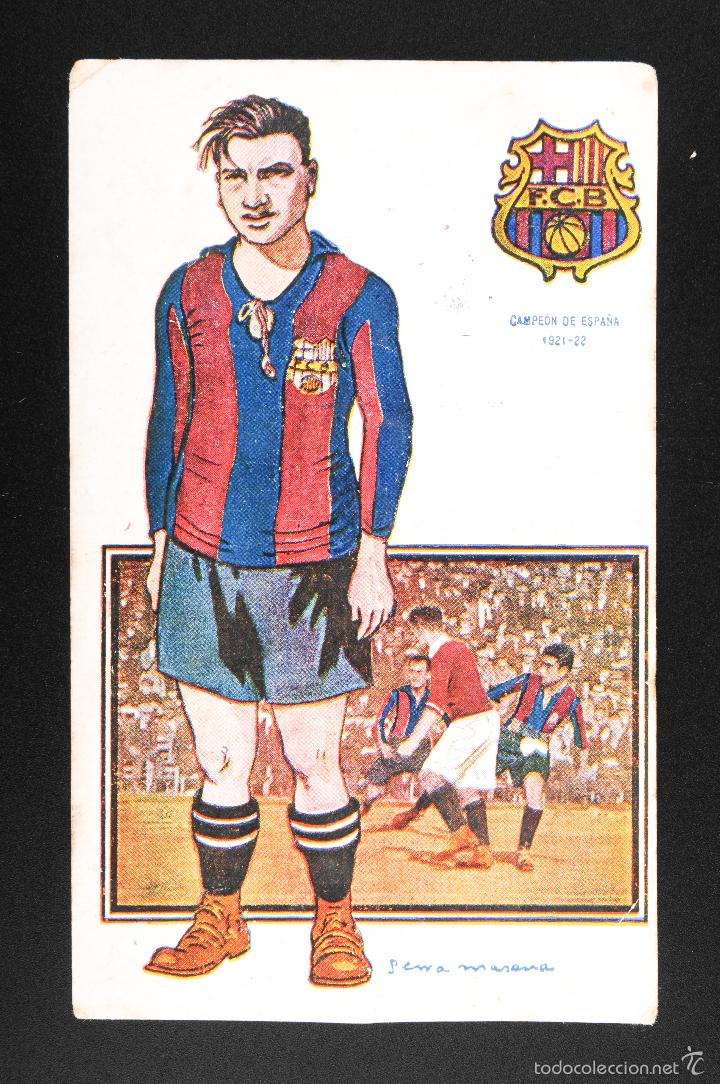 Coleccionismo deportivo: POSTAL JUGADORES FOOT-BALL -CAMPEONATO DE ESPA&Ntilde;A 1921-22 - FRANCISCO VI&Ntilde;ALS -SERIE A N&ordm;12