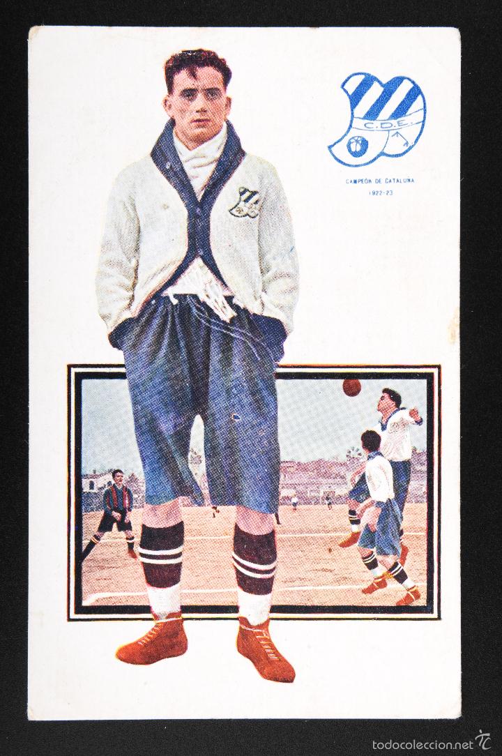 Sammelleidenschaft Sport: POSTAL JUGADORES FOOT-BALL -C.D.E. CAMPEON DE CATALU&Ntilde;A 1922-23 - PELAO -SERIE C N&ordm;5