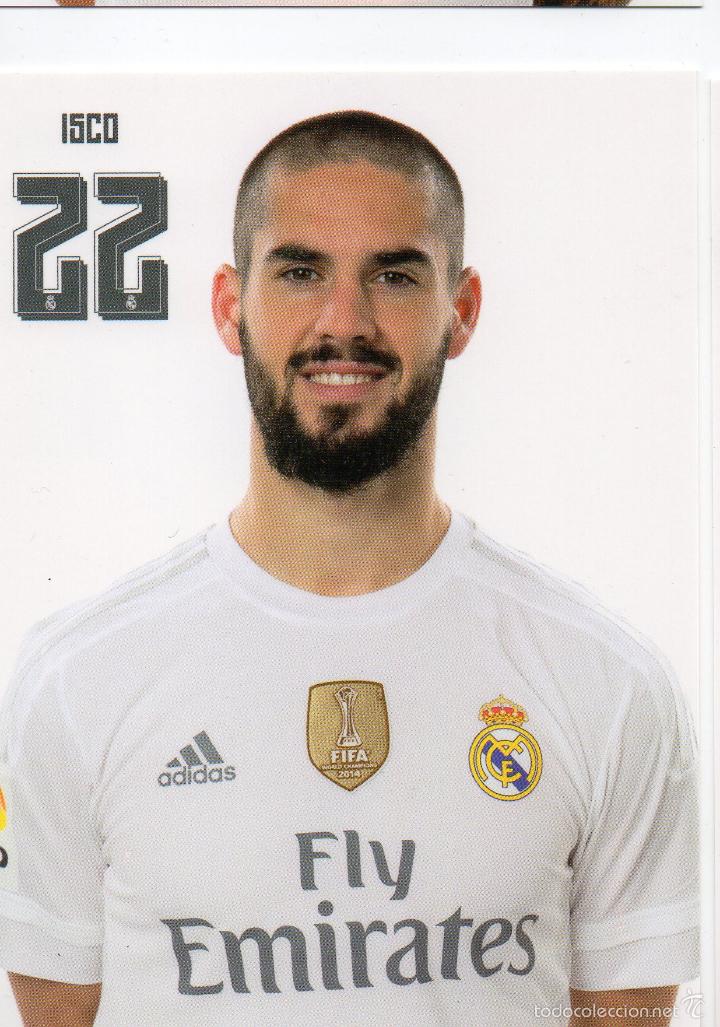 Coleccionismo deportivo: Postal Isco con el Real Madrid- goly - Foto 1