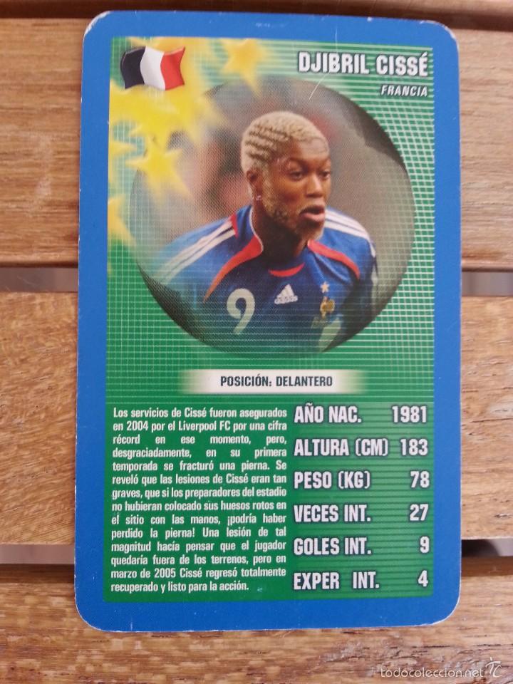 Coleccionismo deportivo: FICHA TOPTRUMPSCOM DE DJIBRIL CISSE - Foto 1