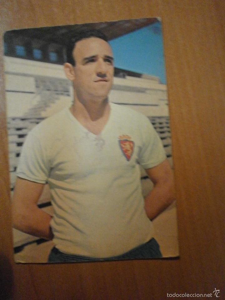 Sammelleidenschaft Sport: POSTAL CANARIO R.ZARAGOZA SIN CIRCULAR