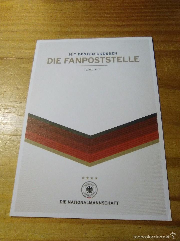 Collectionnisme sportif: Postal oficial conmemorativa Federaci&oacute;n Alemana de f&uacute;tbol-Campe&oacute;n Mundial 2014