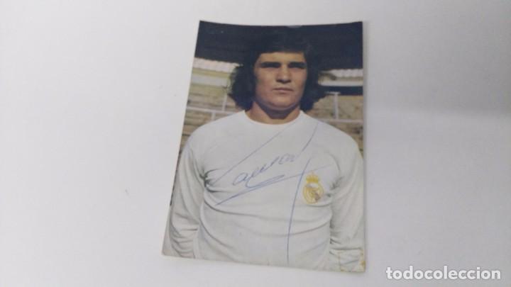 Collezionismo sportivo: antigua postal del jugador real madrid  camacho firmada