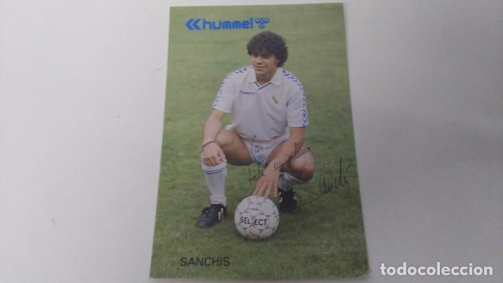 Collezionismo sportivo: antigua postal del jugador real madrid manolo sanchis