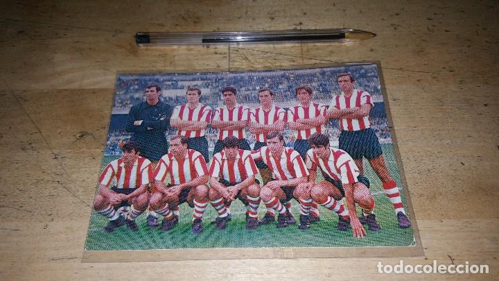 Collezionismo sportivo: Tarjeta postal del athletic de bilbao, 15 x 10 cm. Escrita sin circular, temporada 69-70