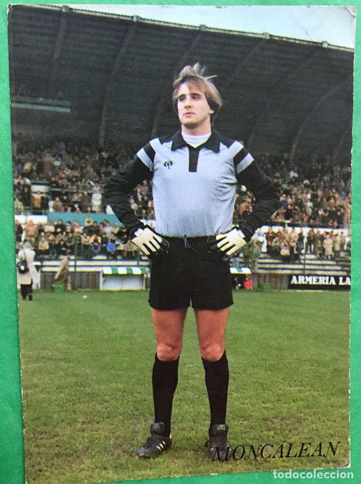 Collectionnisme sportif: Tarjeta de moncalean - Portero del Racing de Santander - A&ntilde;os 80