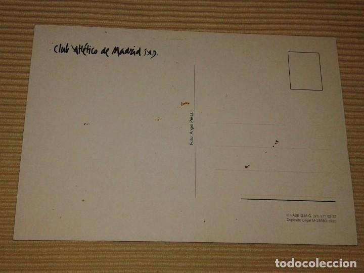 Coleccionismo deportivo: POSTAL DE BIAGINI - ATL&Eacute;TICO DE MADRID - 1995 - Foto 2