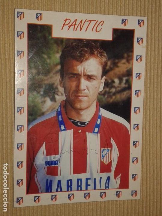 Coleccionismo deportivo: POSTAL DE PANTIC - ATL&Eacute;TICO DE MADRID - 1995 - Foto 1