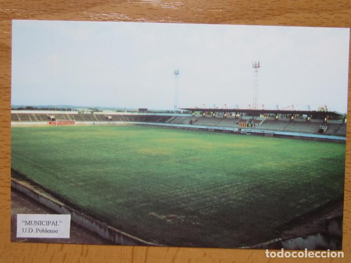 Coleccionismo deportivo: POSTAL ESTADIO FUTBOL MUNICIPAL, U.D. POBLENSE. CECMD.