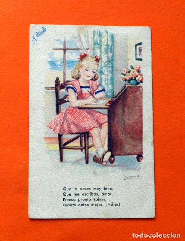 Sammelleidenschaft Sport: Postal Antigua - A&ntilde;o 1947 - Serie 104 - Melodias en Boga - Editorial Artigas - circulada -