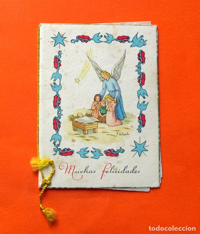 Coleccionismo deportivo: Postal Antigua - Felicitaci&oacute;n Navide&ntilde;a - A&ntilde;o 1951 - circulada