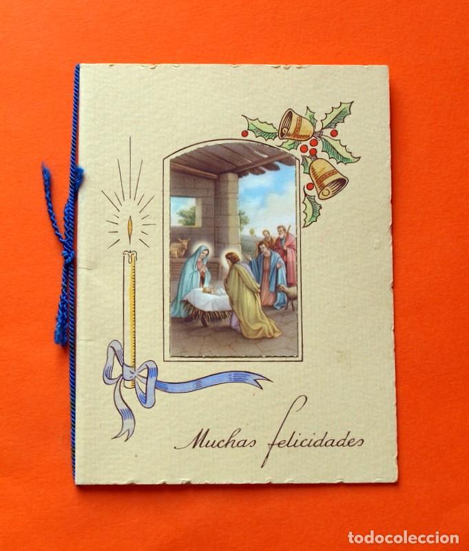 Coleccionismo deportivo: Postal Antigua - Felicitaci&oacute;n Navide&ntilde;a - A&ntilde;o 1948 - circulada
