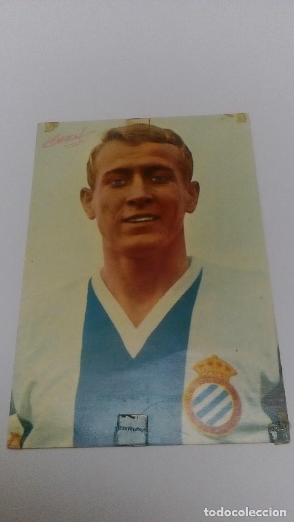 Colecionismo desportivo: POSTAL ANTIGUA FUTBOLISTA MARCIAL DEL ESPA&Ntilde;OL A&Ntilde;OS 60 OSCAR COLOR, S.A.