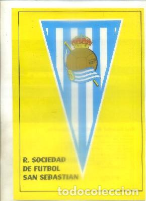 Coleccionismo deportivo: LAMINA DEPORTIVA. COLECCI&Oacute;N HISTORIA DE LA COPA 1970. ESCUDO R. SOCIEDAD S. SEBASTIAN  G-DEPORTE-055