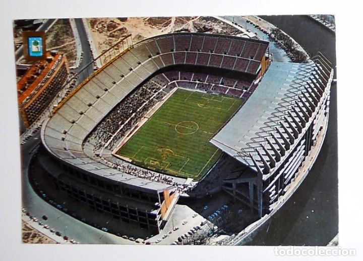 Sports collectibles: POSTAL ANTIGUA. ESTADIO FUTBOL MANZANARES ATLETICO MADRID.Ediciones FISA. ESCUDO ORO. COLECCION N&ordm;86