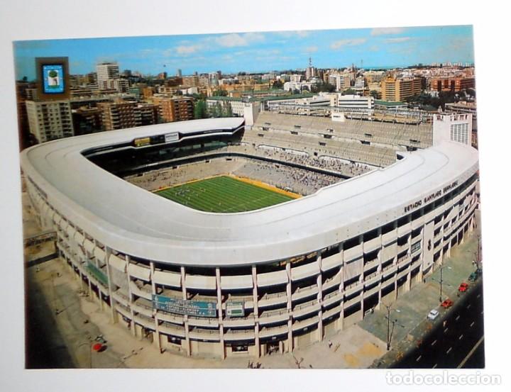 Sports collectibles: POSTAL ANTIGUA. ESTADIO FUTBOL BERNABEU REAL MADRID.Ediciones FISA. ESCUDO ORO. COLECCION N&ordm;128