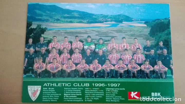Collezionismo sportivo: POSTAL OFICIAL ATHLETIC CLUB BILBAO TEMPOR 1996-1997 VISTAS URDAIBAI MUNDAKA MUNDACA VIZCAYA FUTBOL