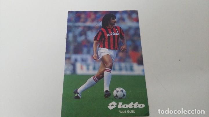 Sports collectibles: ANTIGUA POSTAL DE FUTBOL RUUD GULLIT MILAN