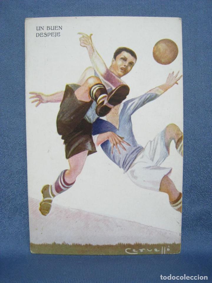 Sports collectibles: UN BUEN DESPEJE. ILUSTRA CERVELLO. EDICIONES VICTORIA. POSTAL ORIGINAL