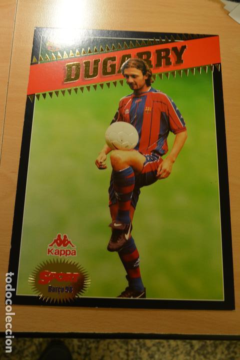 Sports collectibles: POSTAL GIGANTE TAMA&Ntilde;O FOLIO COLECCION SPORT BAR&Ccedil;A 97-98 DUGARRY
