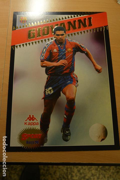 Sports collectibles: POSTAL GIGANTE TAMA&Ntilde;O FOLIO COLECCION SPORT BAR&Ccedil;A 97-98 GIOVANNI