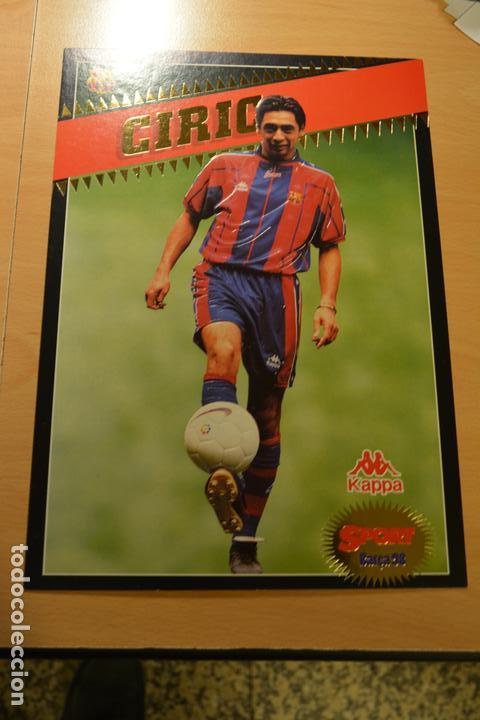 Sports collectibles: POSTAL GIGANTE TAMA&Ntilde;O FOLIO COLECCION SPORT BAR&Ccedil;A 97-98.CIRIC