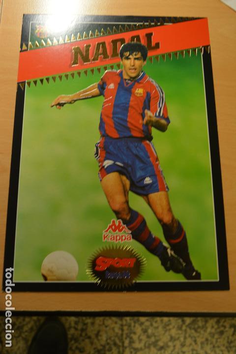 Sports collectibles: POSTAL GIGANTE TAMA&Ntilde;O FOLIO COLECCION SPORT BAR&Ccedil;A 97-98.NADAL