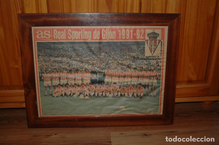 Sports collectibles: POSTER POSTAL DEL SPORTING DE GIJON A&Ntilde;O 1991 -92 SOLO POSTER VER FOTOS