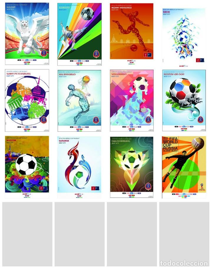 Collectionnisme sportif: World Cup Russia 2018 - Ciudades Sede collection (12 differents postcards) - size 15x10 cm. aprox.