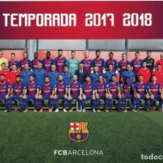 Coleccionismo deportivo: F.C. BARCELONA-TEMPORADA 2017-2018