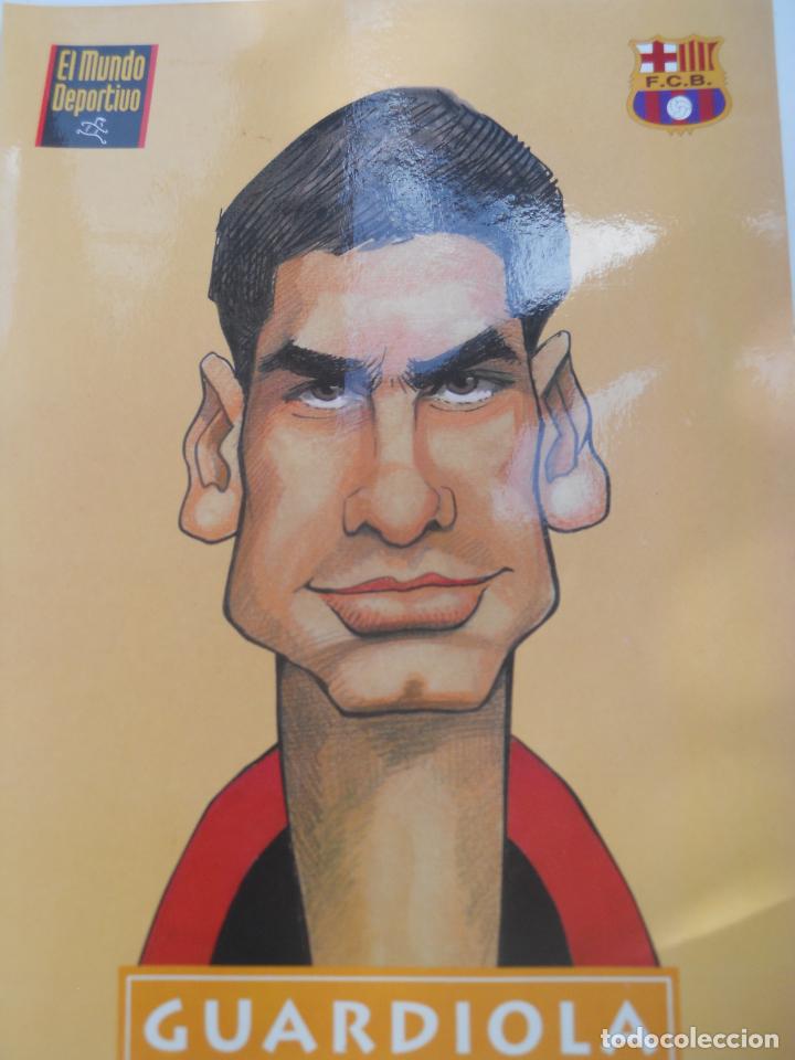 Colecionismo desportivo: CARICATURA GUARDIOLA  F.C.B. A&Ntilde;O 1994.