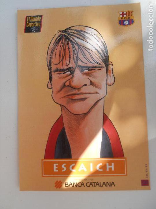 Sports collectibles: CARICATURA ESCAICH F.C.B. A&Ntilde;O 1995.
