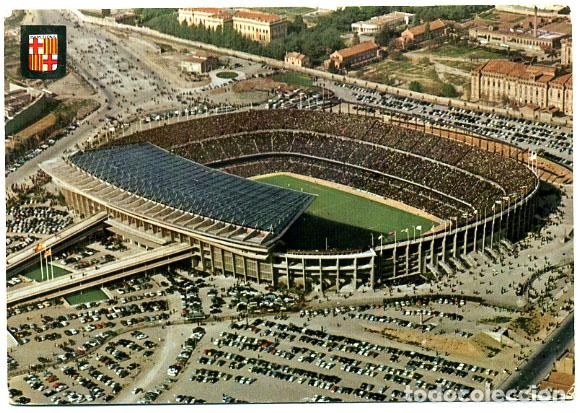 Sammelleidenschaft Sport: POSTAL FUTBOL , ESTADIO CAMPO DEL BARCELONA , ORIGINAL , PFFF